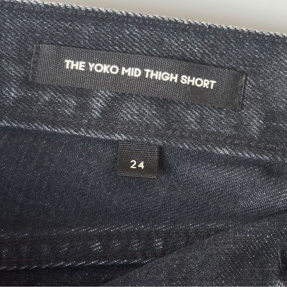 Aritzia Denim Forum The Yoko Hi-rise Mid-thigh Denim Short Size 24 - Black - Picture 5 of 12